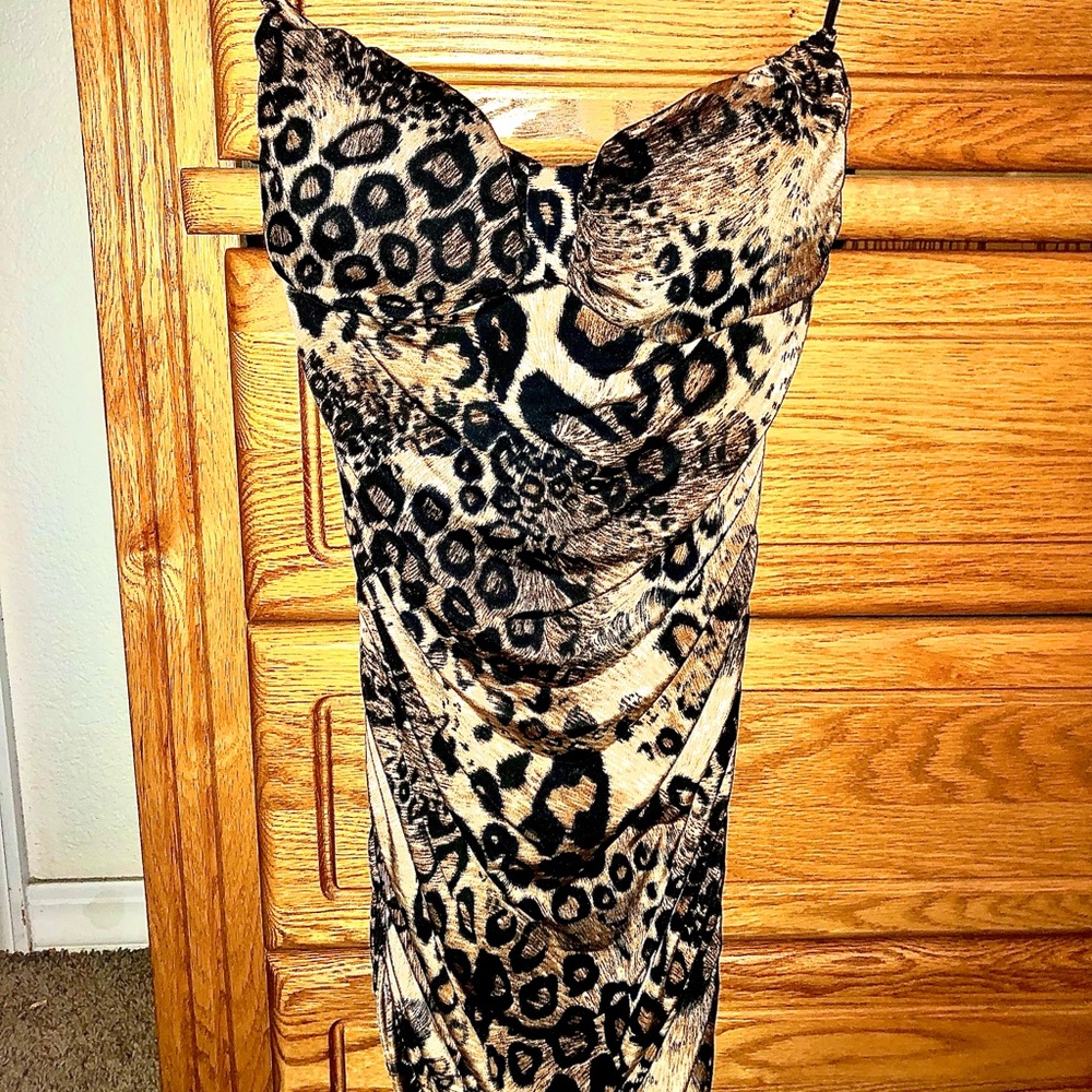 Leopard Print Mini Dress